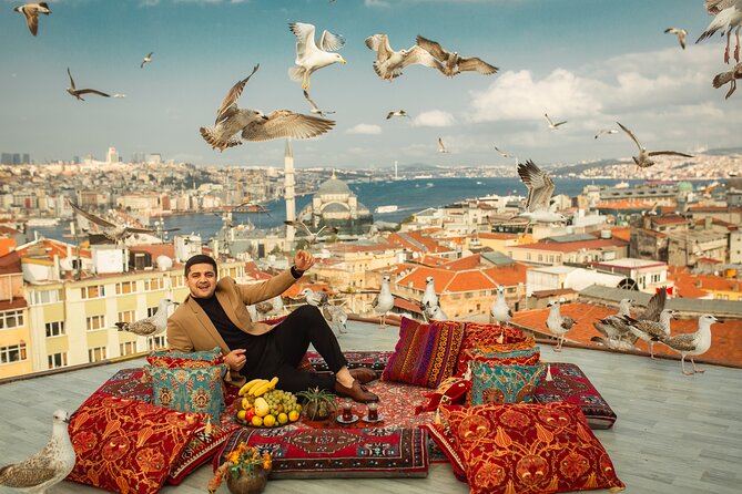 All Inclusive Full Day Luxury Istanbul Photo Shoot Tour - Ortaköy early morning: bridge, pigeons, and a one-frame view