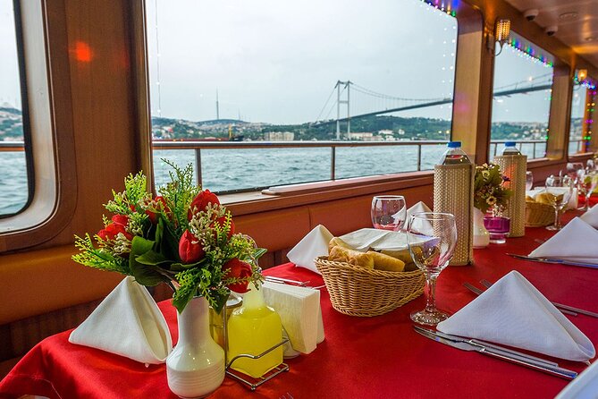 Bosphorus Dinner Cruise with Folklore Show & Belly Dancers - Dinner on Board: Turkish Meze, Your Main Choice, and Dessert