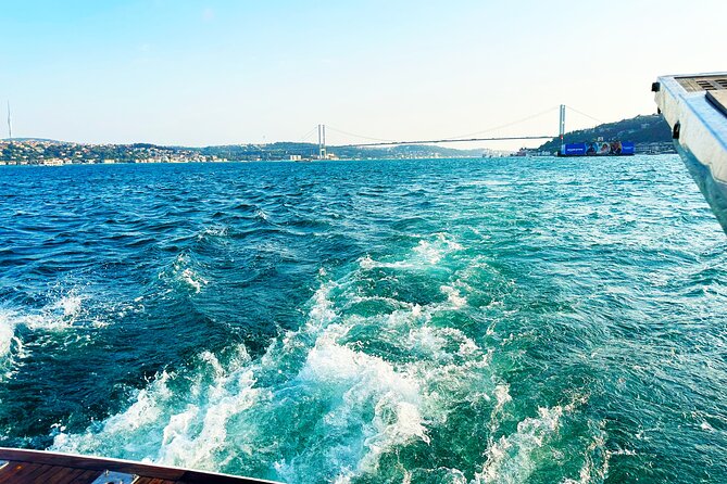 Bosphorus & Golden Horn: Sunset Yacht Cruise with Expert Guide - The Fatih Sultan Mehmet Bridge again: modern engineering in the same frame