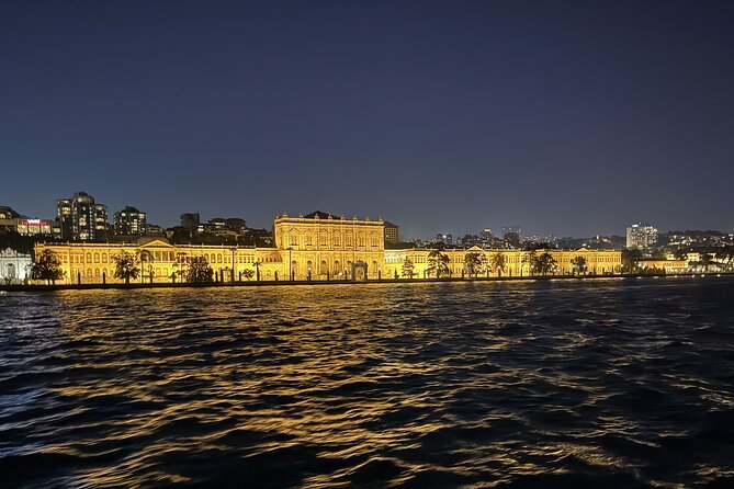 Bosphorus Night Lights: Guided Cruise With Tea and Cookies - Ortaköy Mosque Photo Stop: A Nighttime Favorite by the Water