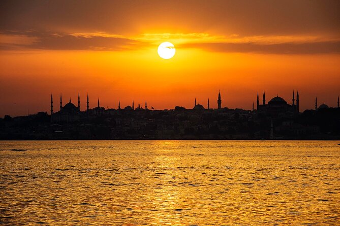 Bosphorus Private Sunset Cruise on a Yacht with Wine - 5:00 pm Departure From the Egyptian Bazaar