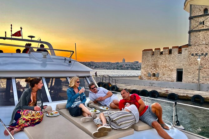Bosphorus Sunset Yacht Cruise with Snacks and Live Guide - Bosphorus Bridge: the moment you understand the map