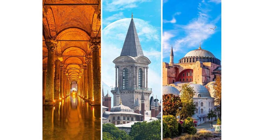 Combo: Hagia Sophia+Basilica Cistern Optional Topkapi Palace - Blue Mosque at Your Own Pace: Free Entry, Audio for the Details