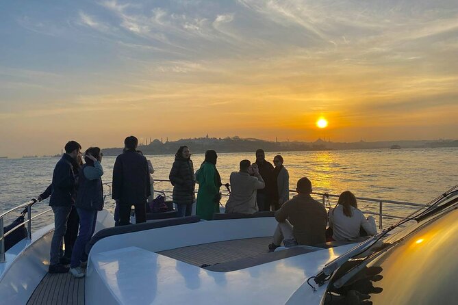 Guided Bosphorus Sunset Cruise on Luxurious Yacht - Small Group Cruise - Where to sit when the wind decides to star in your movie