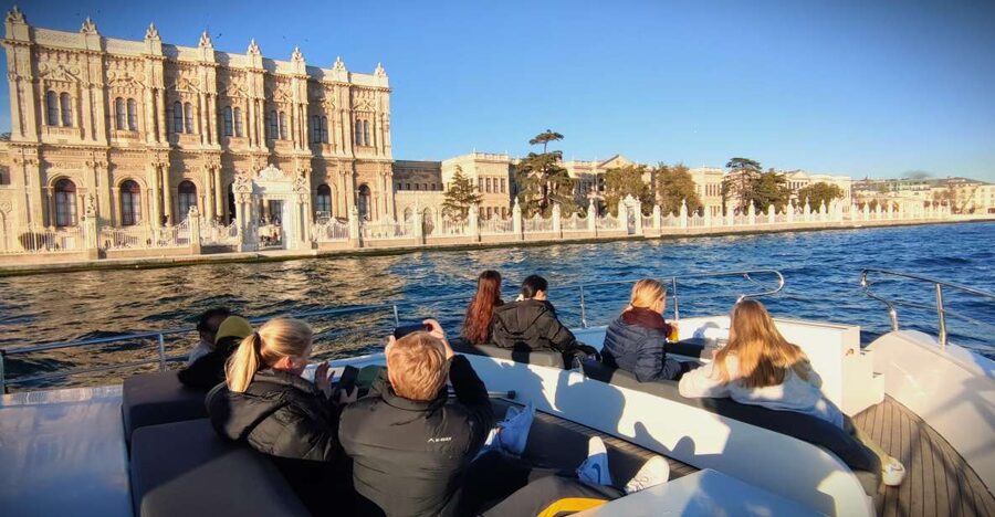 Guided Dolmabahce Palace Tour with Bosphorus Sunset Cruise - Ciragan, Ortaköy, Bosphorus Bridge, and the European-side viewpoints