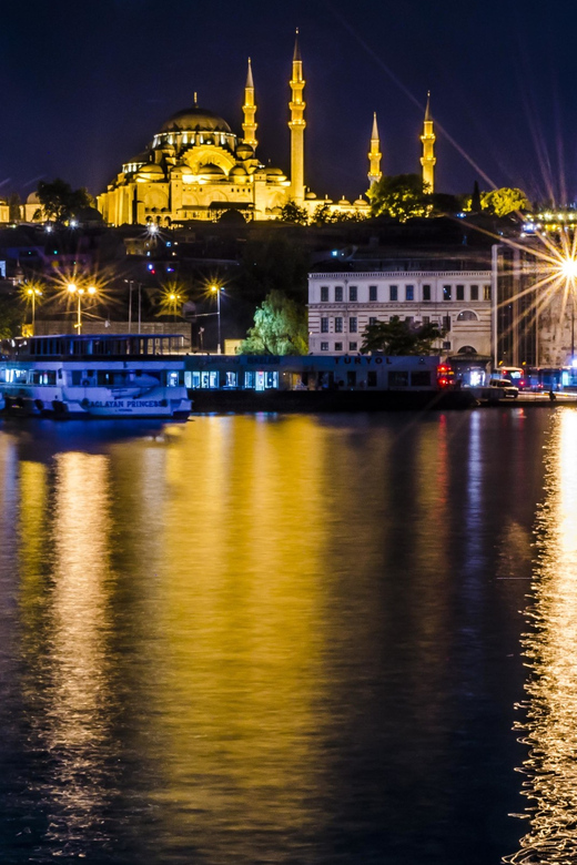Istanbul: Bosphorus Dinner Cruise Incl. Drinks with Transfer - The Bosphorus route at night: palaces, bridges, and two continents