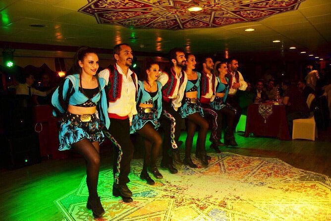 Istanbul Bosphorus Dinner Cruise Turkish Night Show All inclusive - Bosphorus Bridge LED lights: planning your wow moment