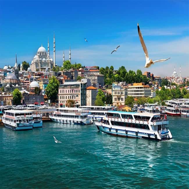 Istanbul Bosphorus Sunset Cruise Guided Tour - Hagia Sophia, Topkapi Palace, and Galata Tower: landmarks explained as you pass