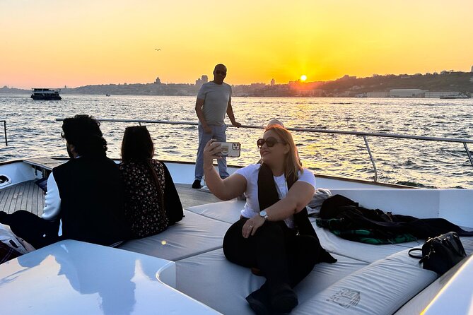 Istanbul Bosphorus Sunset Cruise on the Luxury Yacht - Rumeli Fortress and the Second Bosphorus Bridge: big stone, big scale
