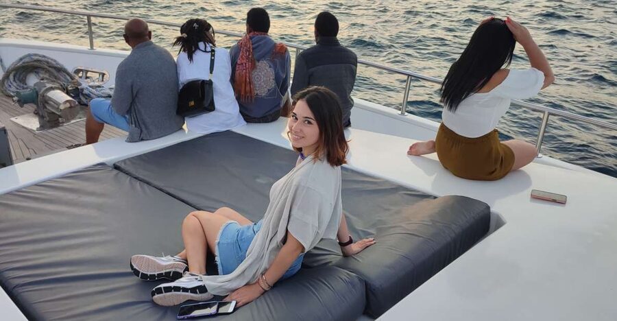 Istanbul: Bosphorus Sunset Cruise on Yacht with Live Guide - The yacht experience: comfortable seating, sheltered decks, and real photo angles