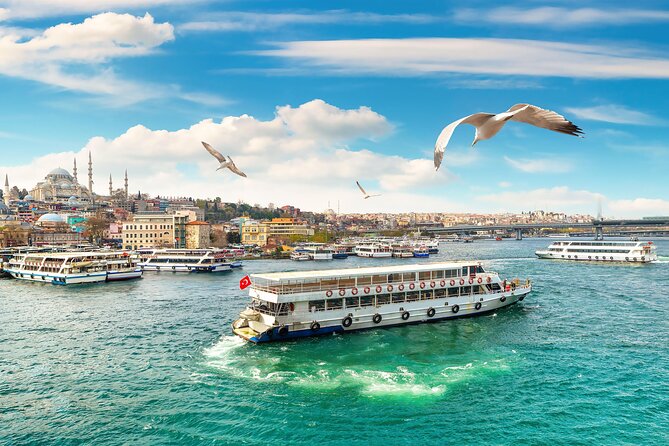 Istanbul Bosphorus Sunset Cruise Tour (Guided) - European-side photo stop under the Bosphorus bridge