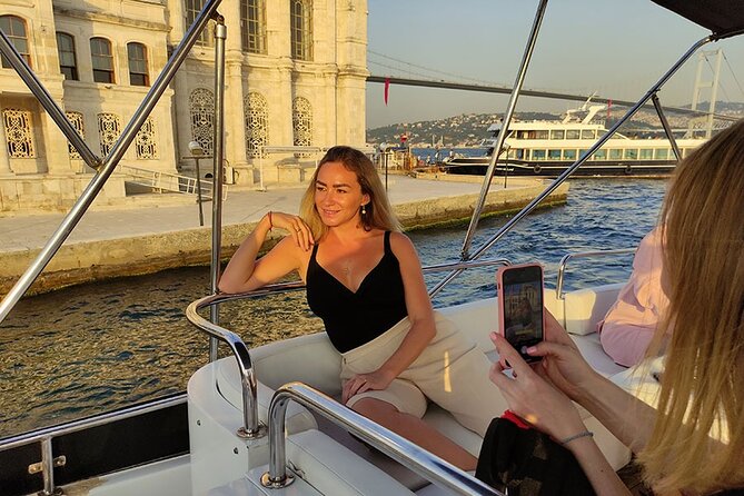 Istanbul Bosphorus Sunset Cruise with Wine on a Luxury Yacht - The European Shore Route: Dolmabahce to Ortaköy in Golden Hour Light