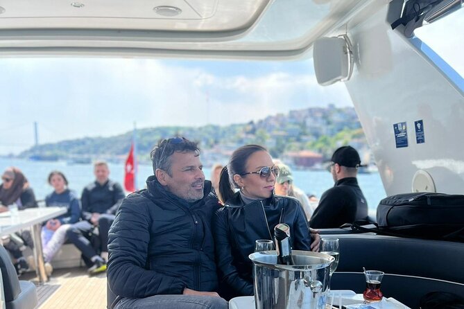 Istanbul Bosphorus Yacht Experience – Asian Side Visit in Kanlica - Galatasaray Islet and the Bosphorus Bridge: engineering as scenery