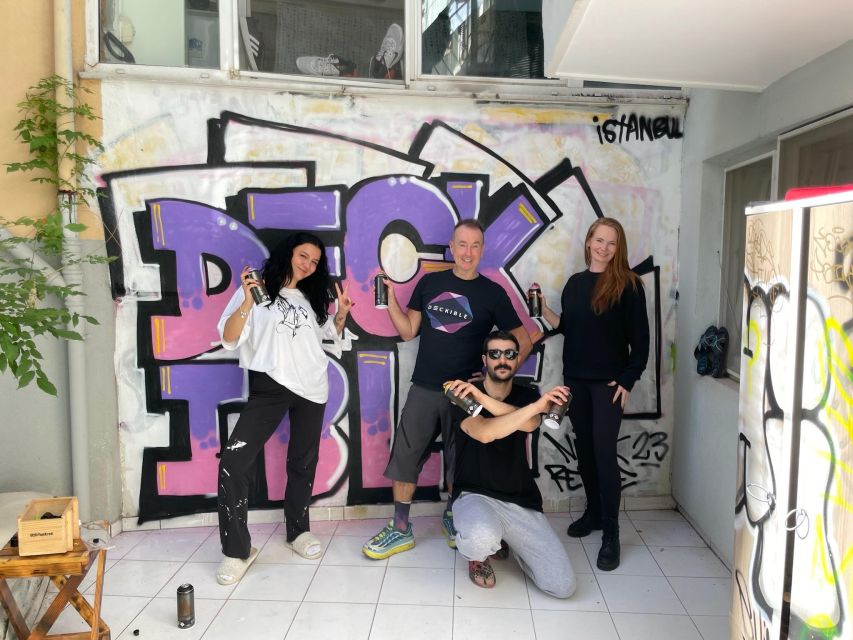 Istanbul: Do Street Art with Local Artists at Home Garden - Then Comes the Spray: Painting Your Nickname on the Garden Wall