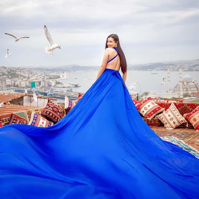 Istanbul: Flying Dress Photoshoot at Rooftop Terrace - Rooftop Flying Dress in Istanbul: The Visual Payoff