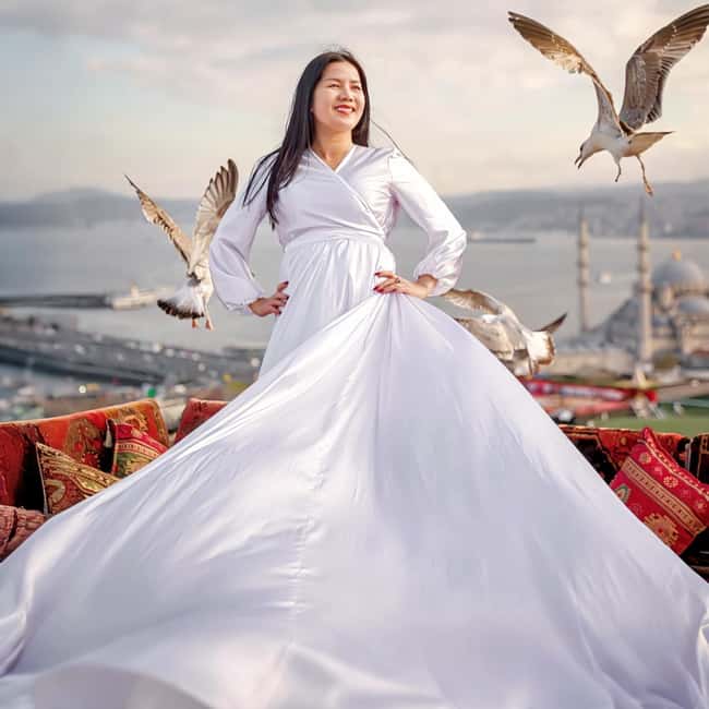 Istanbul: Flying Dress Photoshoot at Rooftop Terrace - Choosing Your Route and Photo Styles with Haris