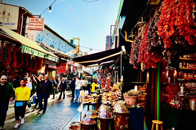 Istanbul Guided Street Food Tour Around European and Asian Sides - Backstreets of Karaköy: fish wrap with pomegranate and molasses