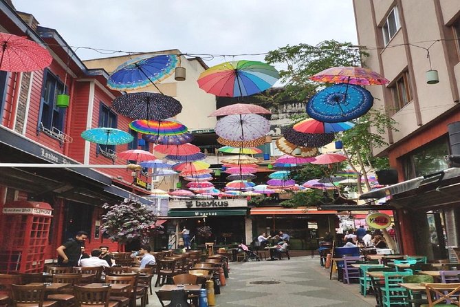 Istanbul Kadikoy Private Food Tour with 12+ Local Tastings - Stop 1 on Doktor Esat Işık Caddesi: Turkish breakfast, street art, and tea first