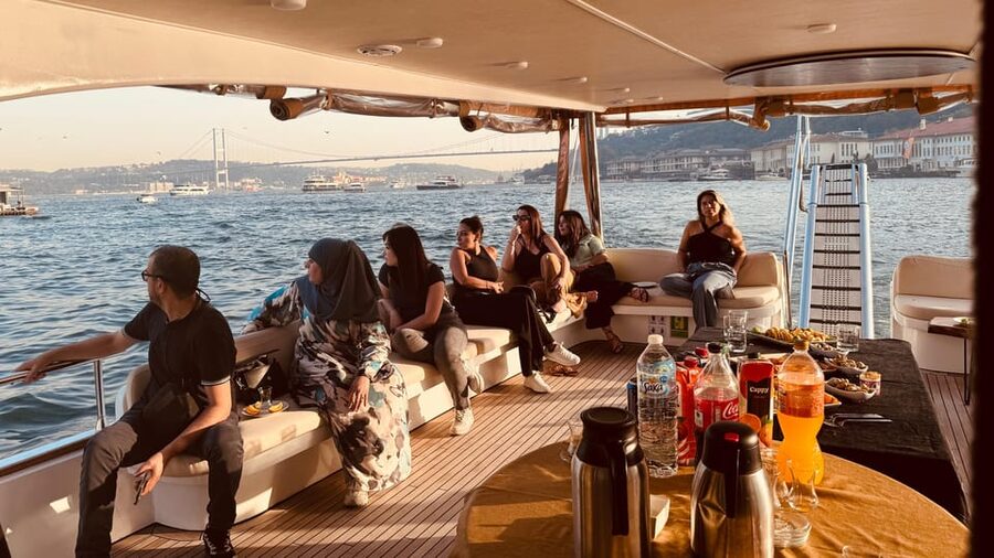 Istanbul: Morning or Sunset Cruise with Guide and Snacks - Snacks, tea, coffee, soft drinks, and the onboard DJ vibe