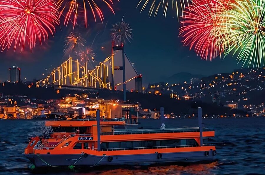 Istanbul: New Year's Eve Dinner Cruise / DJ & Drinks 2027 - The Turkish Supper: What You’ll Eat (and When)