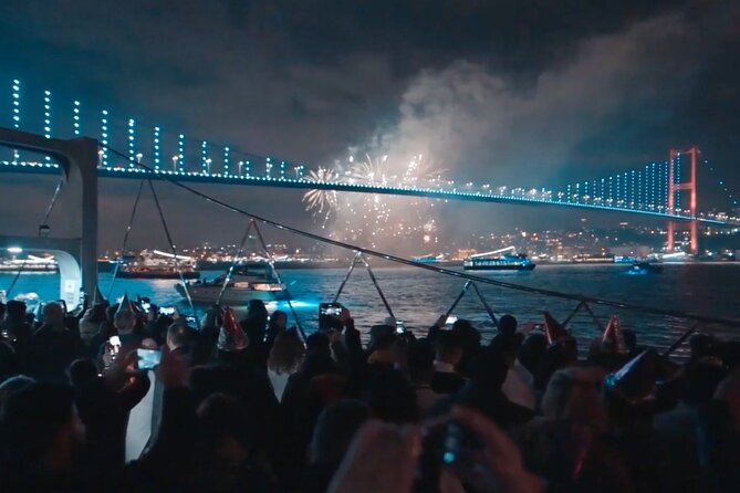 Istanbul New Year's Eve Dinner Cruise With Fireworks Shows 2026 - Dinner, drinks, dancing, and fireworks: the night’s real rhythm