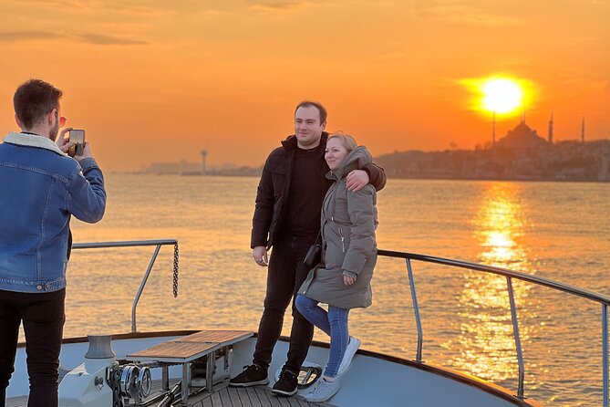 Istanbul Sunset Yacht Cruise on the Bosphorus with Transfers - Your 2-hour route: what you’ll see from Galataport to Maiden’s Tower