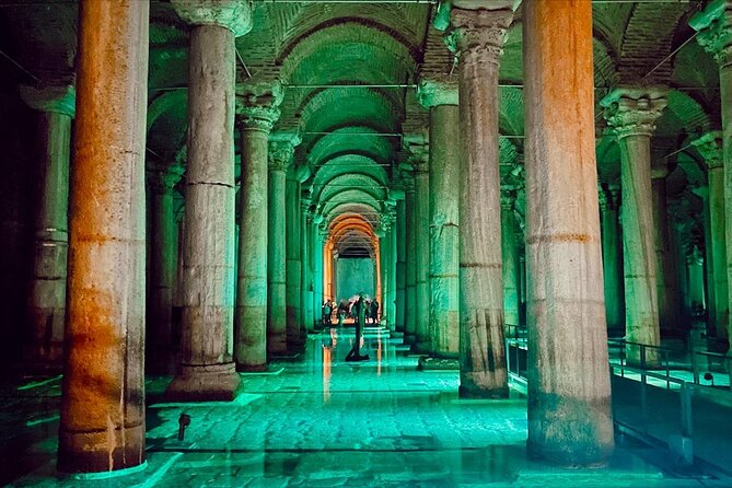 IstanbulBasilicaCistern/fastEntranceEnglish/Spanish (not tickets) - Price and Logistics: fast entrance, entry ticket, and 56 steps