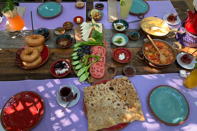Luxury Private and Guided Istanbul Food Tour with a local guide - Bagdat Street breakfast: menemen, sucuklu omelet, kaymak, and jams