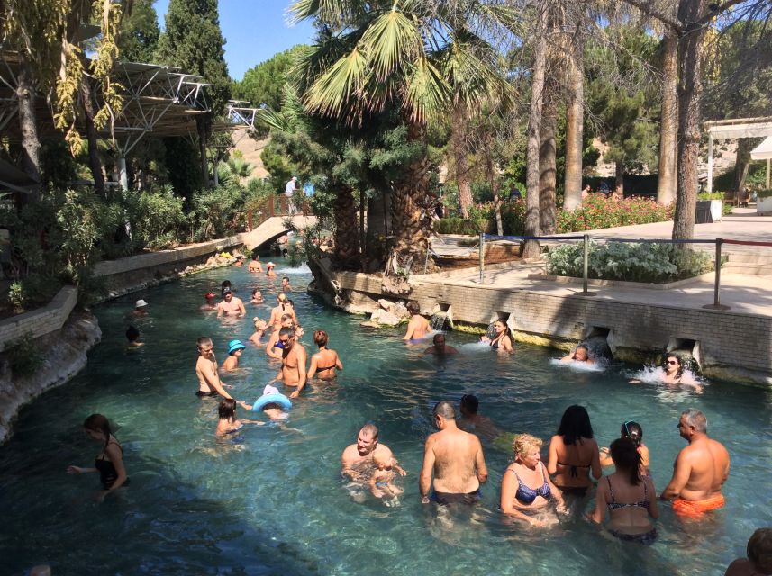 Pamukkale Day Tour With Flights and Transfers from Istanbul - Karahayit hot springs and the red mineral look