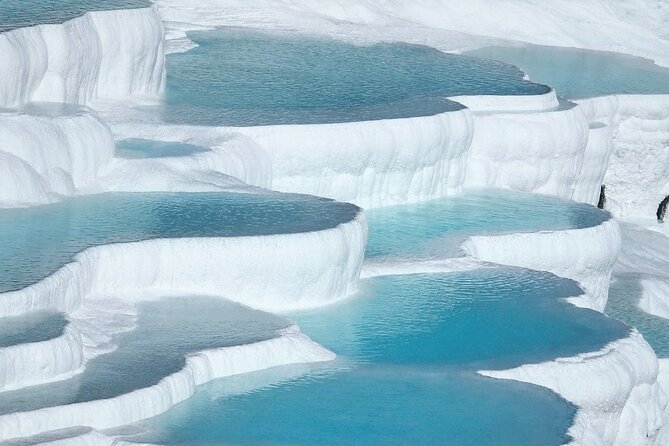Pamukkale Tour from Istanbul by Flight - Karahayit: the red cliffs and hot 58°C mineral water
