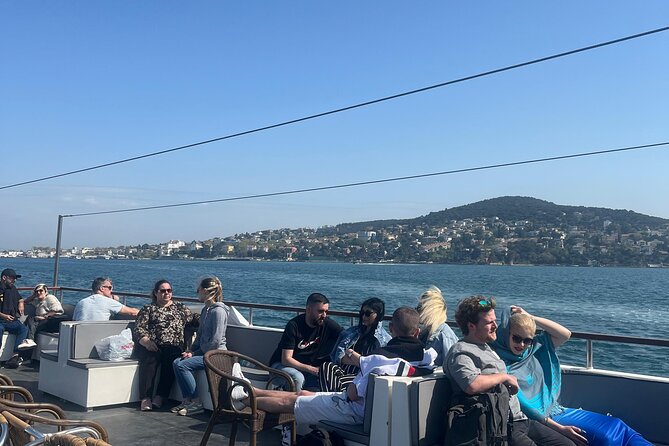 Princes Islands Blue Journey from Old City Istanbul - Sailing under Galata Bridge, with Istanbul landmarks in view