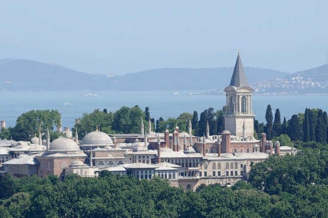 Private Istanbul Full Day 7 to 8 hours Guided Tours / Group opt. - Blue Mosque: skyline icon, tile details, and entry timing