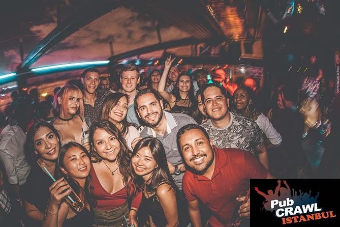 Pub Crawl Istanbul / Rooftop Clubs & Party Bus - Multiple Venues in Taksim Square and Nevizade