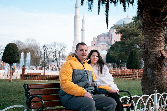 Special Photoshoot in Istanbul - Hagia Sophia Grand Mosque and the Blue Mosque: big icons, tight timing