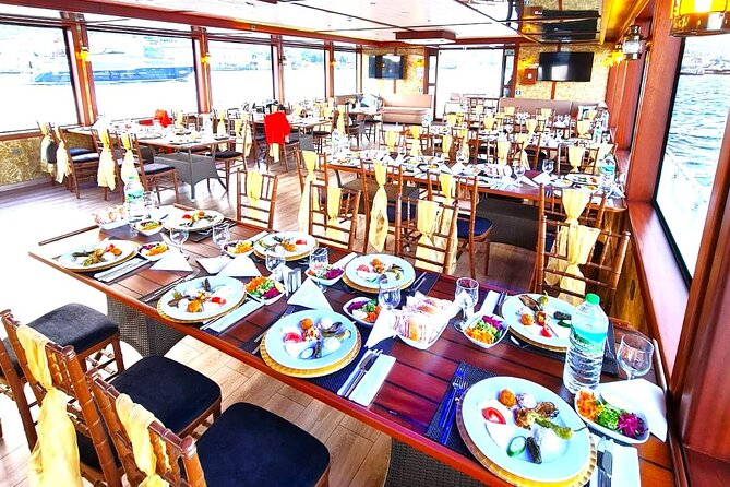 Sunset Cruise with Dinner in Bosphorus - 3-course Turkish dinner, snacks, baklava, and coffee/tea