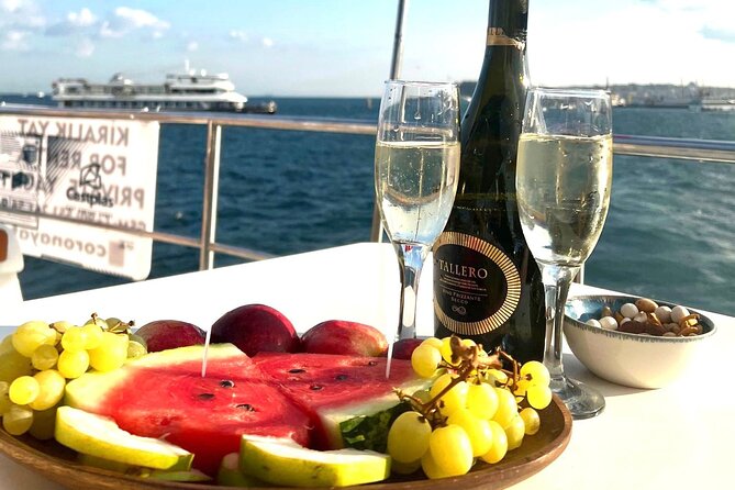 Sunset or Daytime Istanbul Guided Luxury Yacht Cruise with Snacks - Ortaköy shoreline and the European-side rhythm