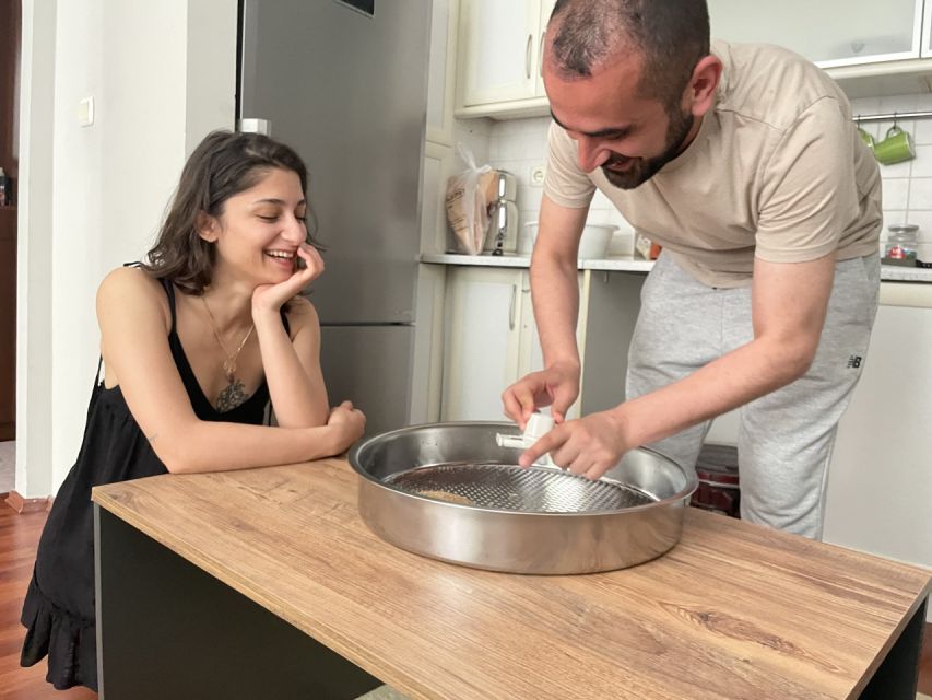 Traditional Home Dinner Night with Çiğköfte - Learn and Eat - The dinner table: eating what you made, then slowing down with tea