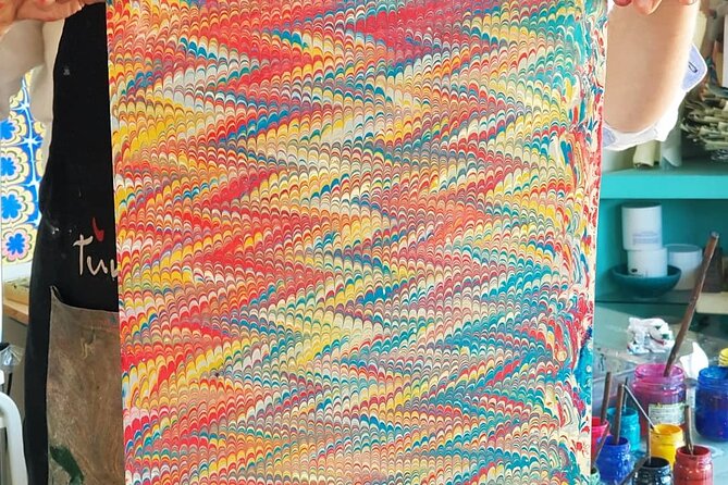 Turkish Marbling Paper Art Workshop - What you’ll learn in 2 hours: stone, back-and-forth, comb, flowers