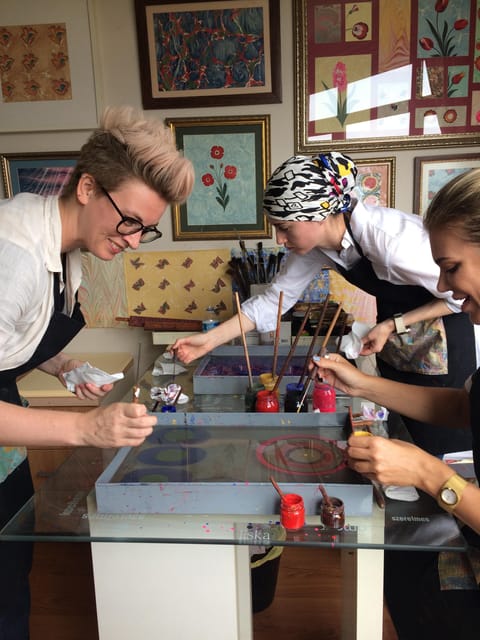 Turkish Marbling Paper Ebru Art Workshop - Ebru Marbling in Istanbul: Why This Feels So Relaxing